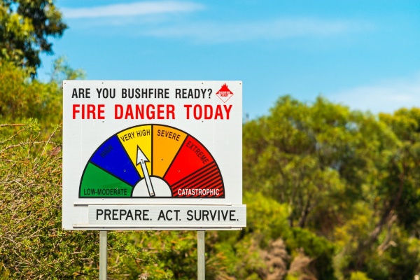 California mulching services fire danger